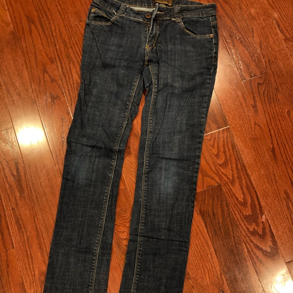 Dark straight leg jeans